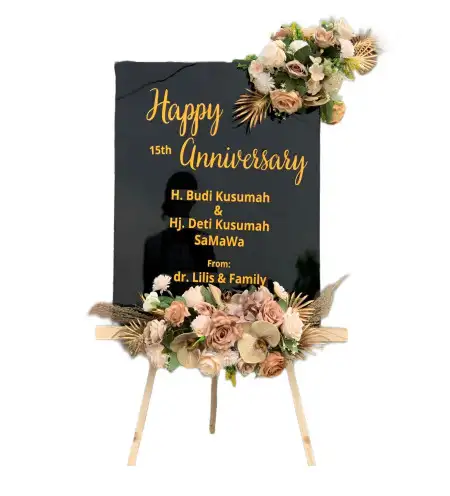 Papan Bunga Akrilik Mampir