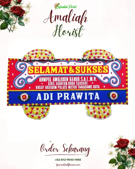 Papan Bunga Ucapan Selamat Mampir